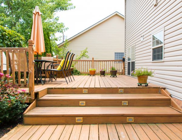 Wooden Patio Installation in Eugene
